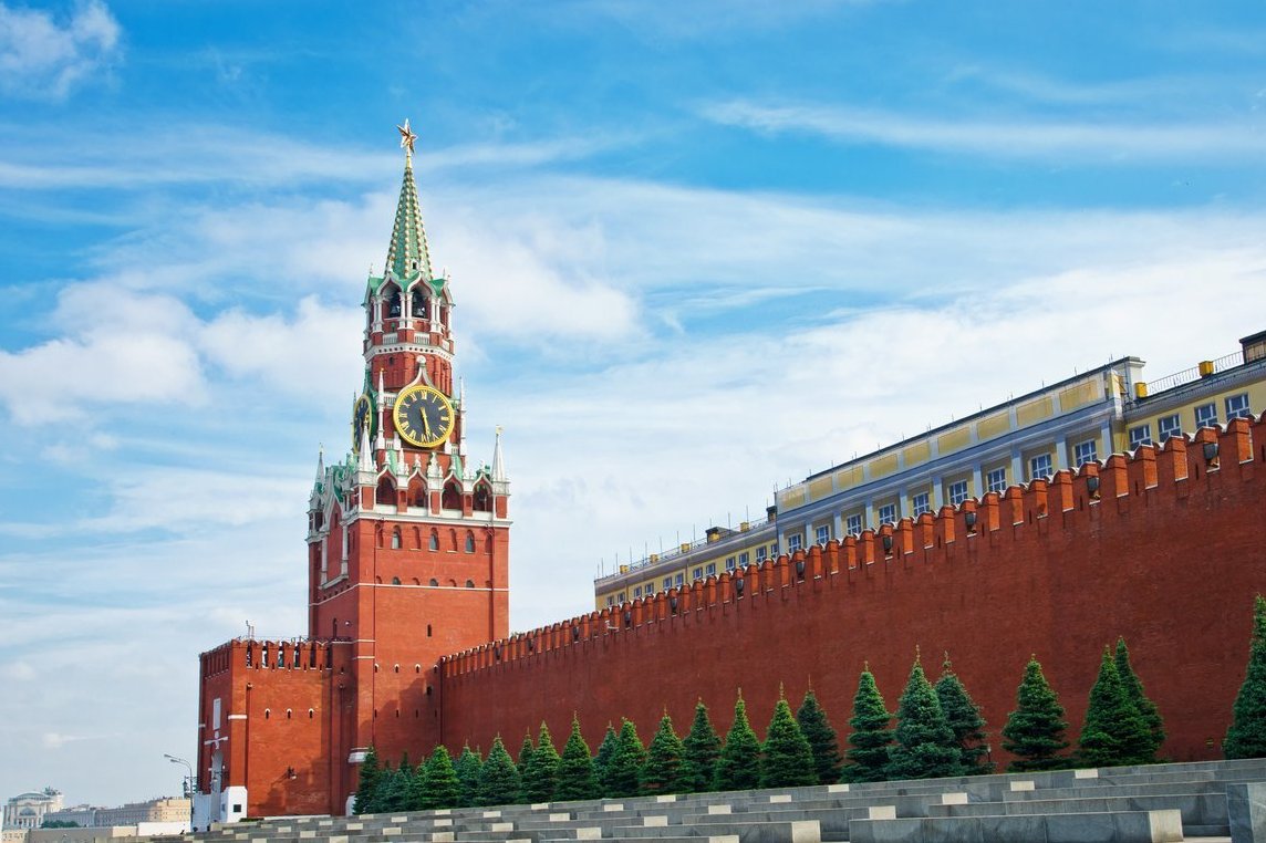 Спасская башня Московского Кремля красная площадь